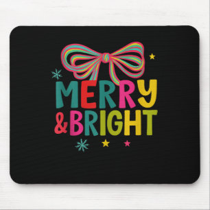 Merry And Bright Christmas Crew 2025 Funny Family Mouse Pad