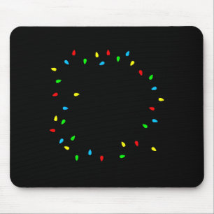 Merry And Bright Christmas Family Pajamas Matching Mouse Pad
