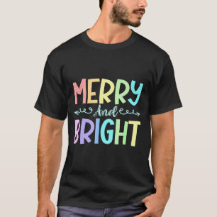 Merry And Bright Christmas Family Pajamas Matching T-Shirt
