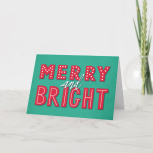Merry and Bright Christmas Folded Card