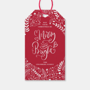 Merry And Bright Christmas  Gift Tags