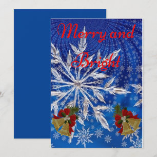 Merry And Bright Christmas Holiday Card