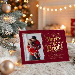 Merry And Bright Christmas Holiday Family