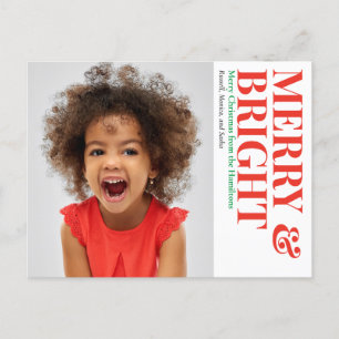 Merry and Bright Christmas Holiday Photo