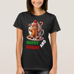 Merry And Bright Christmas, Hot Cocoa Christmas T-Shirt