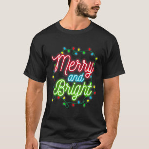 Merry And Bright Christmas Lights Family Pajama Xm T-Shirt