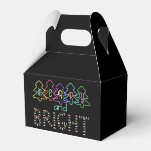 Merry and Bright Christmas Lights Favour Box