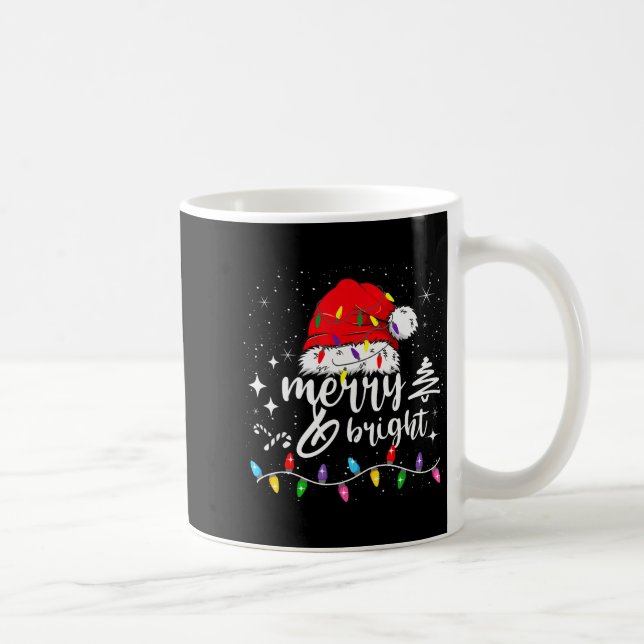 Merry And Bright Christmas Lights Xmas For Men Wom Coffee Mug (Right)