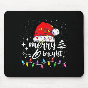 Merry And Bright Christmas Lights Xmas For Men Wom Mouse Pad