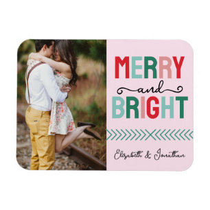 Merry and Bright Christmas Magnet