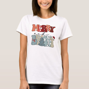 Merry and Bright-Christmas-Merry Xmas-Funny T-Shir T-Shirt