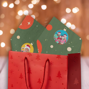 Merry and Bright Christmas Photo Tissue Paper