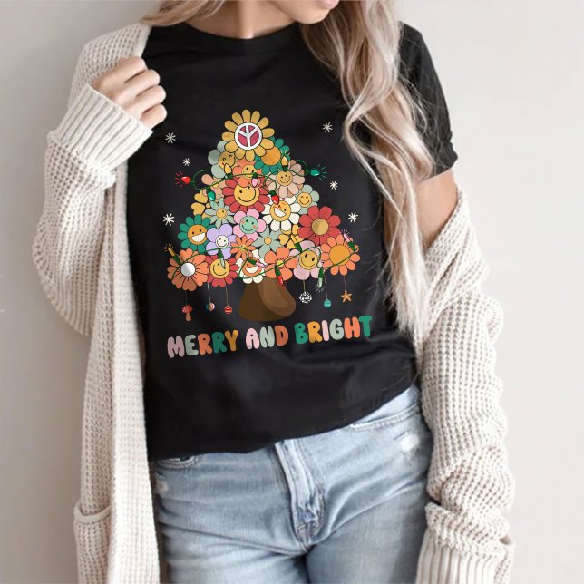 Merry And Bright , Christmas T-Shirt (Creator Uploaded)