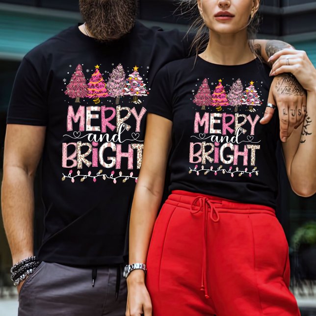 Merry And Bright , Christmas T-Shirt (Creator Uploaded)