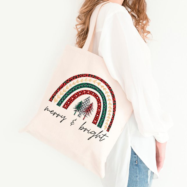 Merry and Bright Christmas Tote Bag (Creator Uploaded)