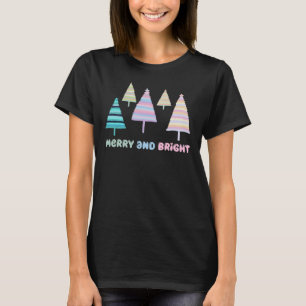 Merry and Bright Christmas Tree T-Shirt