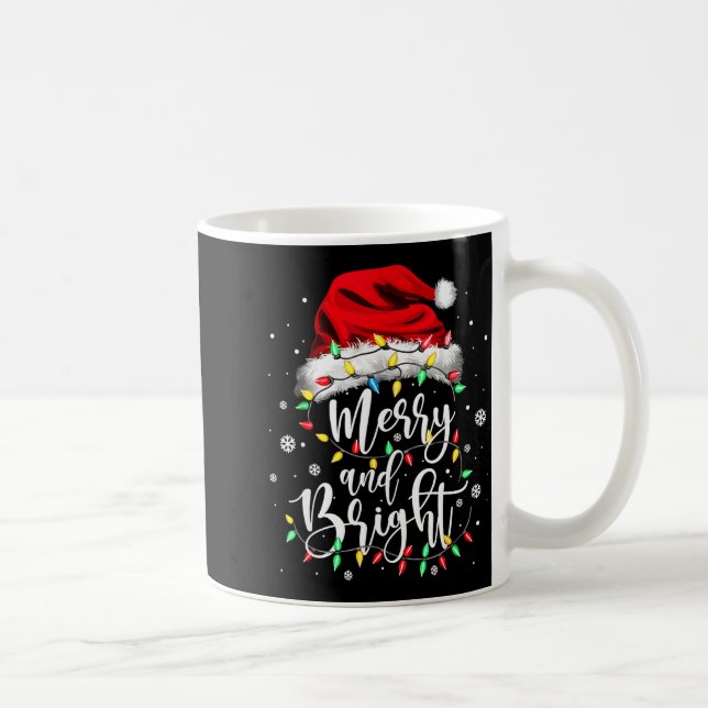 Merry And Bright Christmas Women Girls Cute Merry  Coffee Mug (Right)