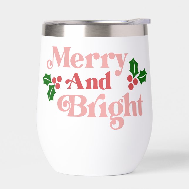 Merry and Bright - Classic Holiday Typography (Left)
