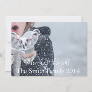 Merry and Bright Customisable Announcement