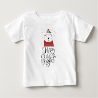 Merry And Bright Cute Baby Christmas Holiday Bear