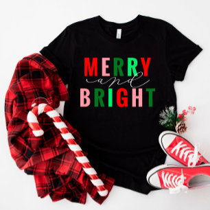 Merry and Bright Cute Christmas Shirt