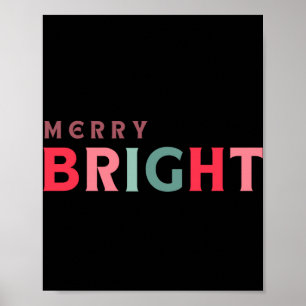 Merry And Bright Cute Colorful Toddler T Shirt Poster