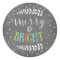 Merry and Bright Dots Chalkboard Christmas Sticker