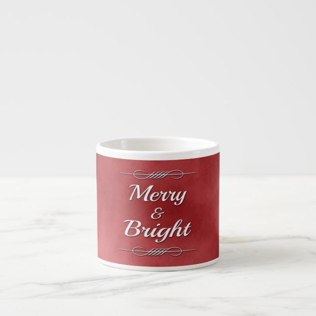 Merry and Bright Espresso Cup (Front)
