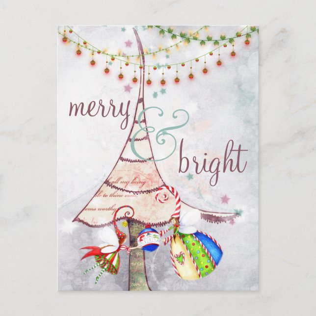 Merry and Bright Fairy Christmas Tree Holiday (Front)