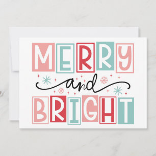Merry and Bright Holiday Card