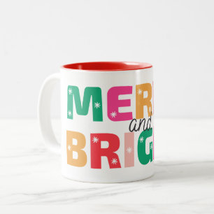Merry And Bright Holiday Gift For Coworker Mug