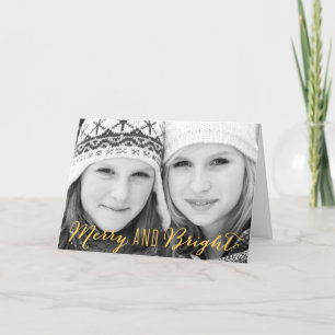 Merry and Bright Holiday Greeting Card