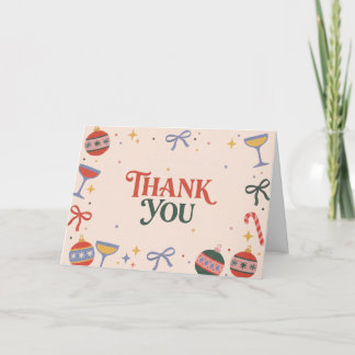 Merry and Bright Holiday Party Thank You Card