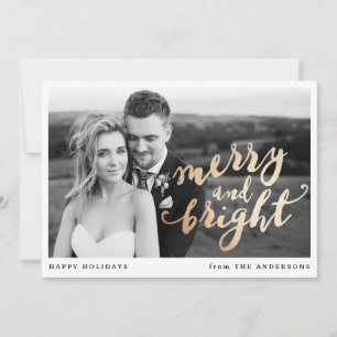 Merry and Bright Holiday Photo Card