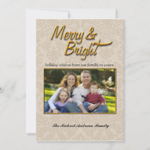 Merry and Bright Holiday Photo Card