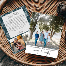 Merry and Bright Holiday Photo Card