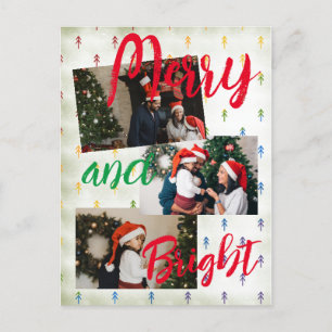 Merry and Bright   Holiday Postcard