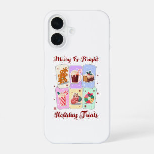 Merry and Bright Holiday Treats Christmas Dessert iPhone 16 Case