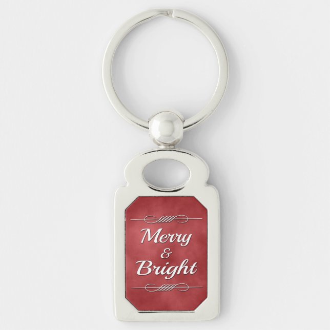 Merry and Bright Key Ring (Front)