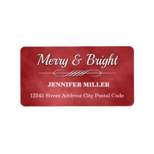 Merry and Bright Label