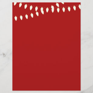 Merry and Bright Lights Custom Letterhead