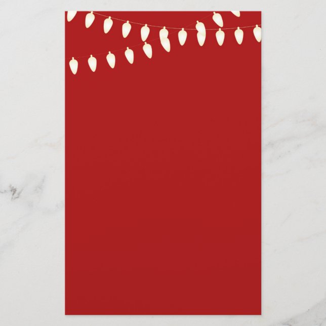 Merry and Bright Lights Stationery (Front)