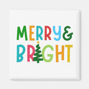 MERRY AND BRIGHT MAGNET