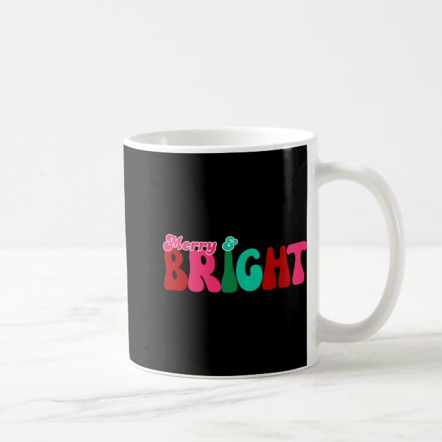 Merry And Bright Maximalist Christmas Toddler T Sh Coffee Mug (Right)