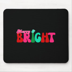 Merry And Bright Maximalist Peach Christmas Toddle Mouse Pad