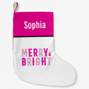 Merry And Bright Merry Christmas Party  Small Christmas Stocking