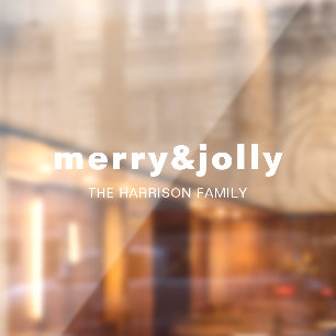 Merry and Bright Minimal White Modern Christmas