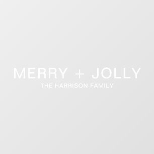Merry and Bright Minimal White Modern Christmas