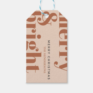 merry and bright,modern christmas,bright red,red a gift tags