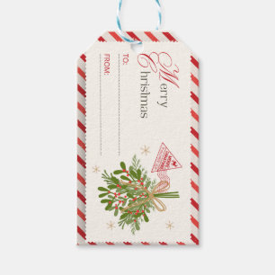merry and bright,modern christmas,bright red,red a gift tags